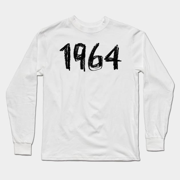 Year 1964, Born in 1964 Long Sleeve T-Shirt by badlydrawnbabe